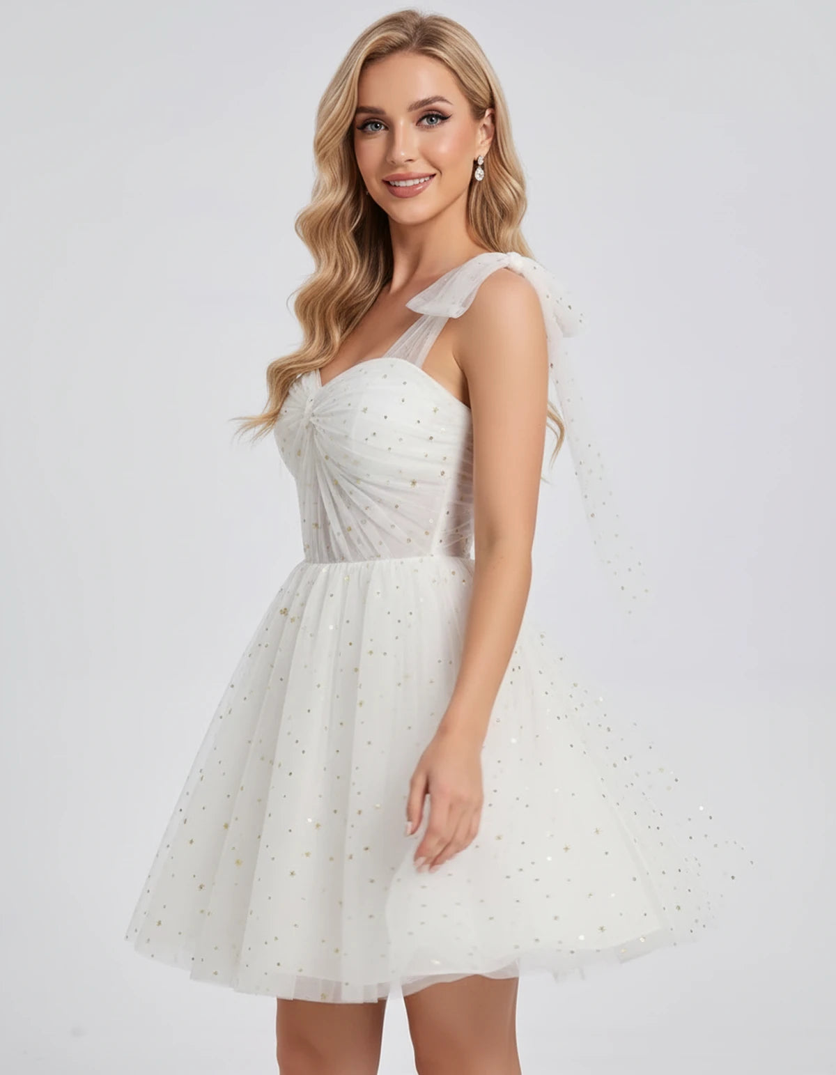 Galatea Mini Dress — Ivory | SKU: SD-88413-ivory-2,SD-88413-ivory-4,SD-88413-ivory-6,SD-88413-ivory-8,SD-88413-ivory-10,SD-88413-ivory-12,SD-88413-ivory-14,SD-88413-ivory-14W,SD-88413-ivory-16,SD-88413-ivory-16W,SD-88413-ivory-18,SD-88413-ivory-20