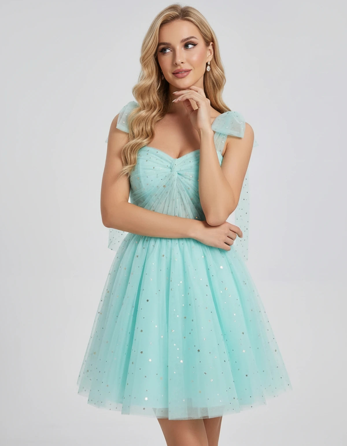 Galatea Mini Dress — Light Blue | SKU: SD-88413-lightblue-2,SD-88413-lightblue-4,SD-88413-lightblue-6,SD-88413-lightblue-8,SD-88413-lightblue-10,SD-88413-lightblue-12,SD-88413-lightblue-14,SD-88413-lightblue-14W,SD-88413-lightblue-16,SD-88413-lightblue-16W,SD-88413-lightblue-18,SD-88413-lightblue-20