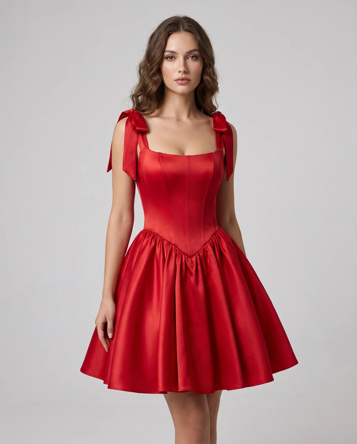 Gardenia Mini Dress — Red