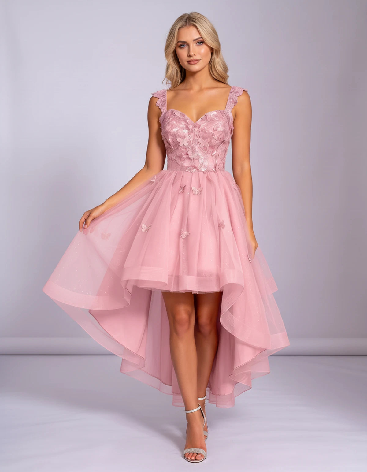 Georgiana Midi Dresses — Pink | SKU: SD-70366-pink-2,SD-70366-pink-4,SD-70366-pink-6,SD-70366-pink-8,SD-70366-pink-10,SD-70366-pink-12,SD-70366-pink-14,SD-70366-pink-16,SD-70366-pink-16W,SD-70366-pink-18W,SD-70366-pink-20W,SD-70366-pink-22W