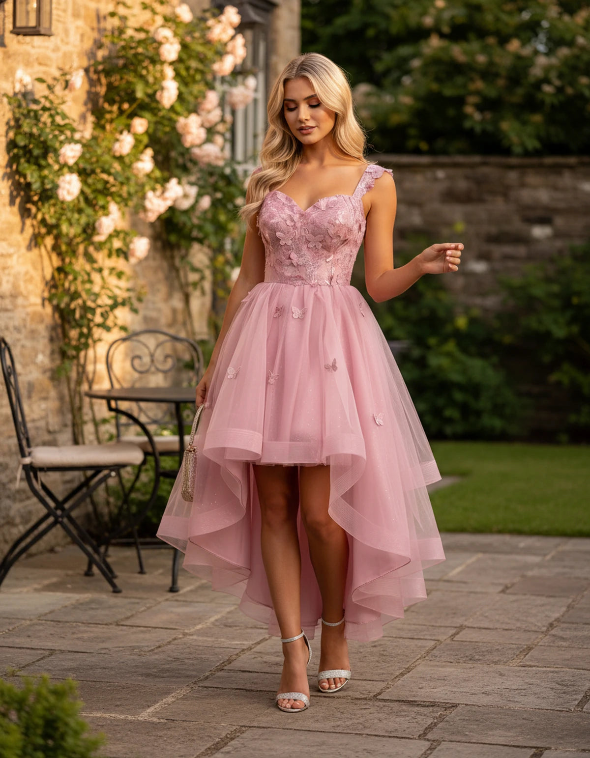 Georgiana Midi Dresses — Pink | SKU: SD-70366-pink-2,SD-70366-pink-4,SD-70366-pink-6,SD-70366-pink-8,SD-70366-pink-10,SD-70366-pink-12,SD-70366-pink-14,SD-70366-pink-16,SD-70366-pink-16W,SD-70366-pink-18W,SD-70366-pink-20W,SD-70366-pink-22W