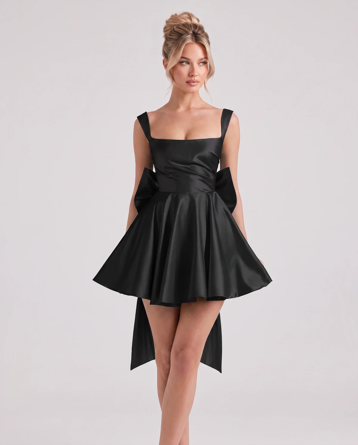 Ginevra Mini Dress — Black