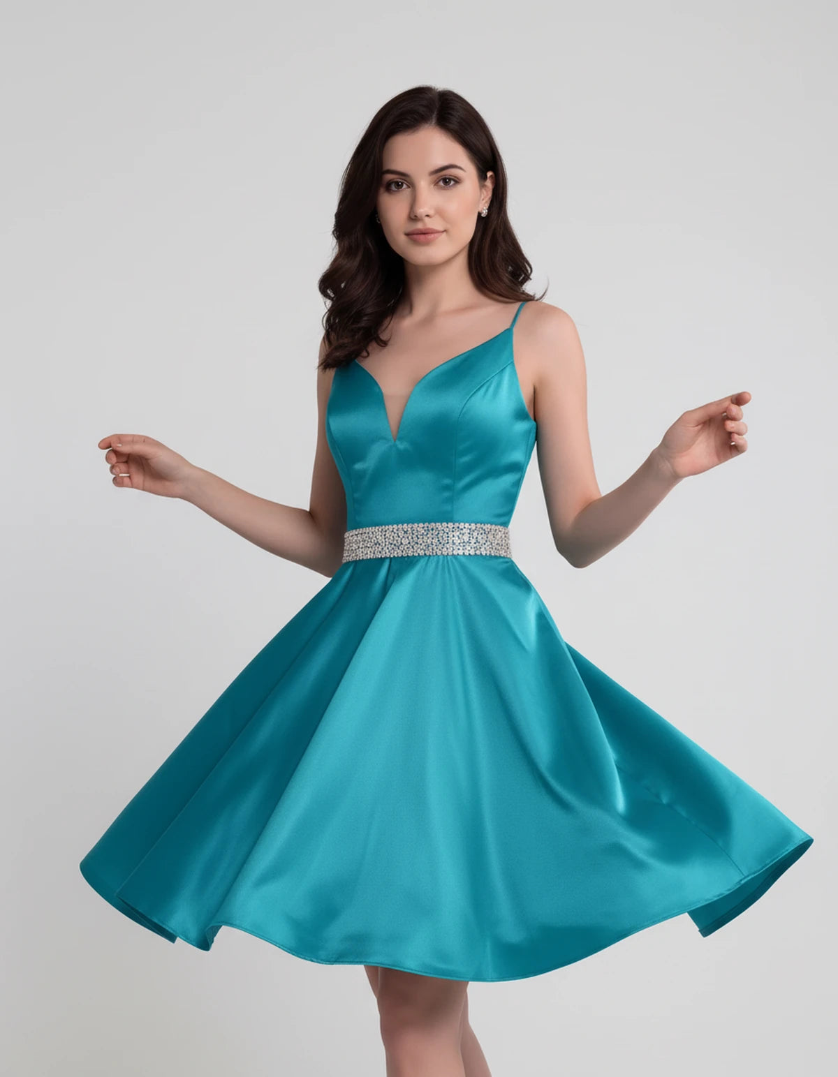 Guinevere Mini Dress — Blue | SKU: SD-18933-blue-2,SD-18933-blue-4,SD-18933-blue-6,SD-18933-blue-8,SD-18933-blue-10,SD-18933-blue-12,SD-18933-blue-14,SD-18933-blue-16,SD-18933-blue-16W,SD-18933-blue-18W,SD-18933-blue-20W,SD-18933-blue-22W