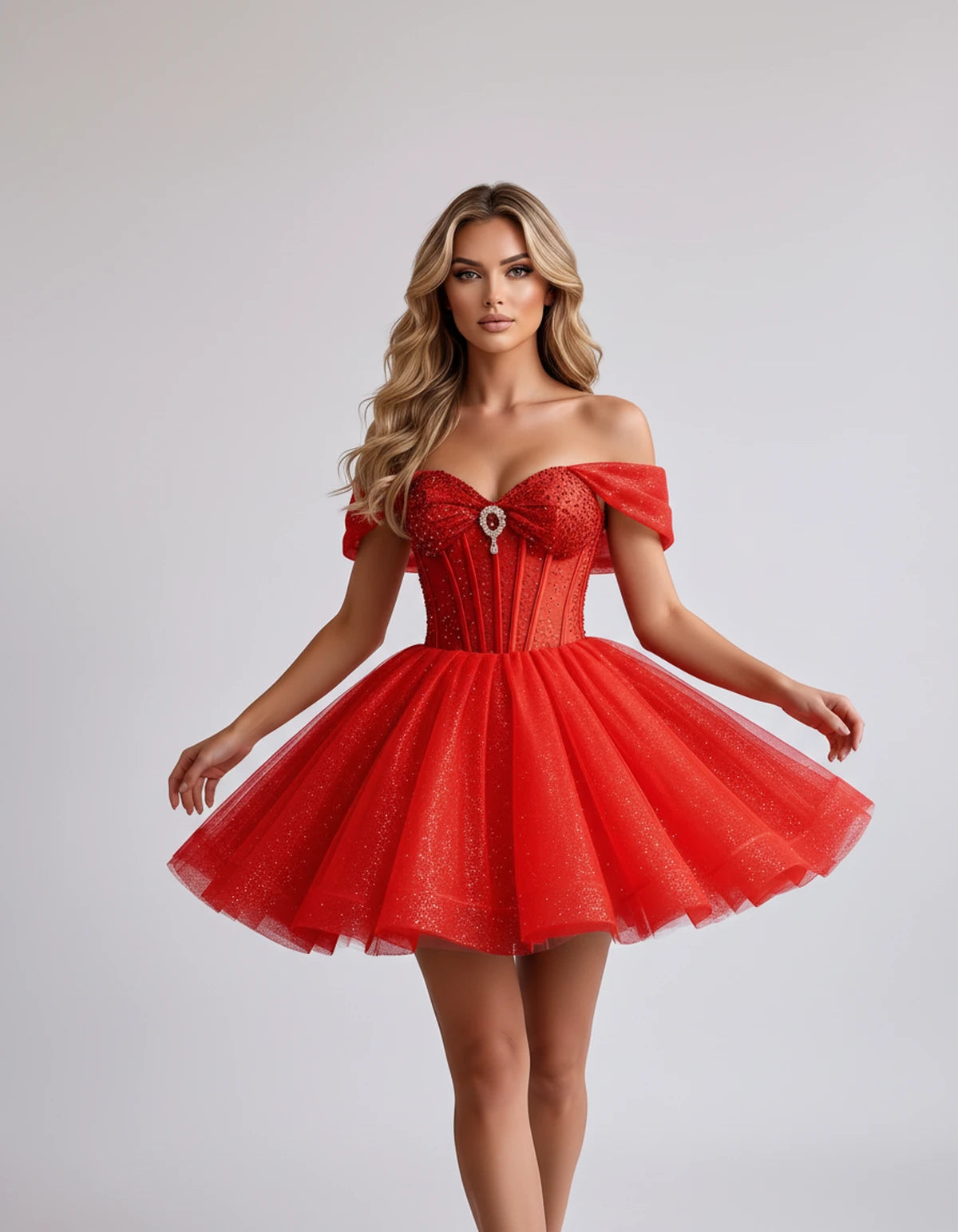 Hazelwood Mini Dress — Red | SKU: SD-12546-red-2,SD-12546-red-4,SD-12546-red-6,SD-12546-red-8,SD-12546-red-10,SD-12546-red-12,SD-12546-red-14,SD-12546-red-16,SD-12546-red-16W,SD-12546-red-18W,SD-12546-red-20W,SD-12546-red-22W