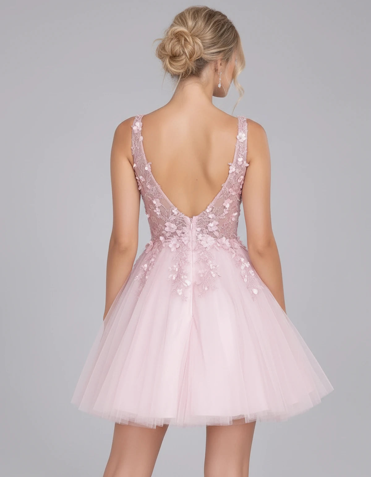 Helvia Mini Dress — Blush | SKU: SD-09795-blush-2,SD-09795-blush-4,SD-09795-blush-6,SD-09795-blush-8,SD-09795-blush-10,SD-09795-blush-12,SD-09795-blush-14,SD-09795-blush-14W,SD-09795-blush-16,SD-09795-blush-16W,SD-09795-blush-18W,SD-09795-blush-20W