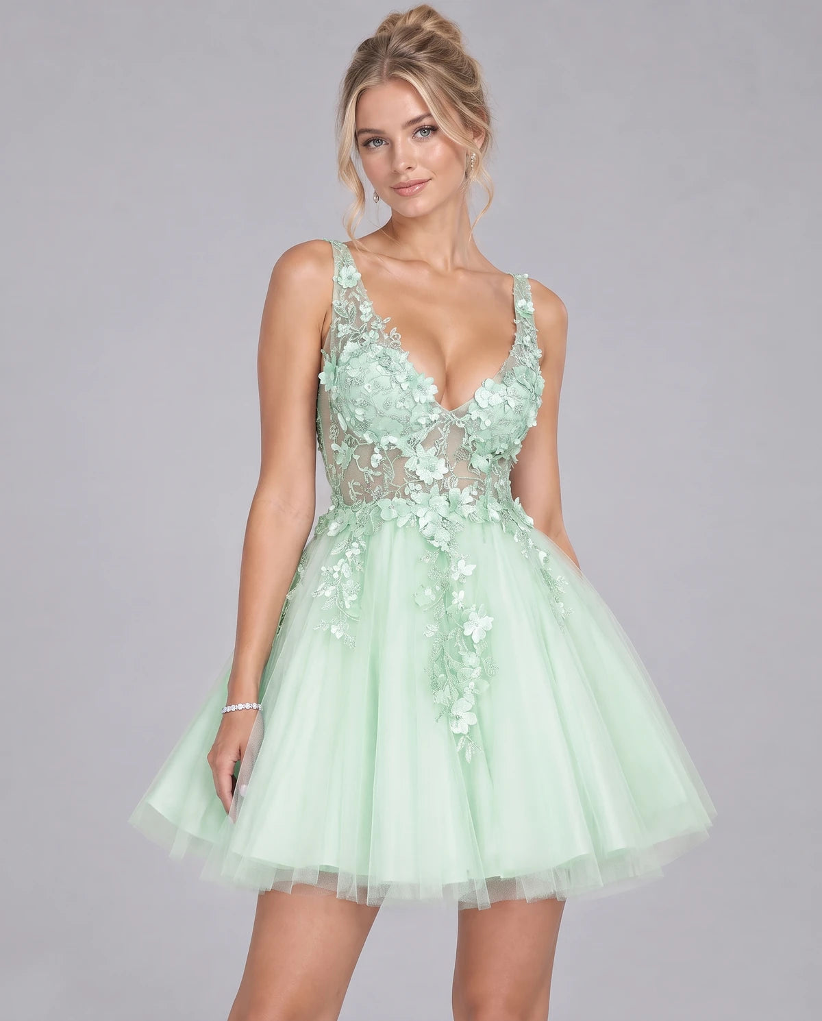 Helvia Mini Dress — Sage