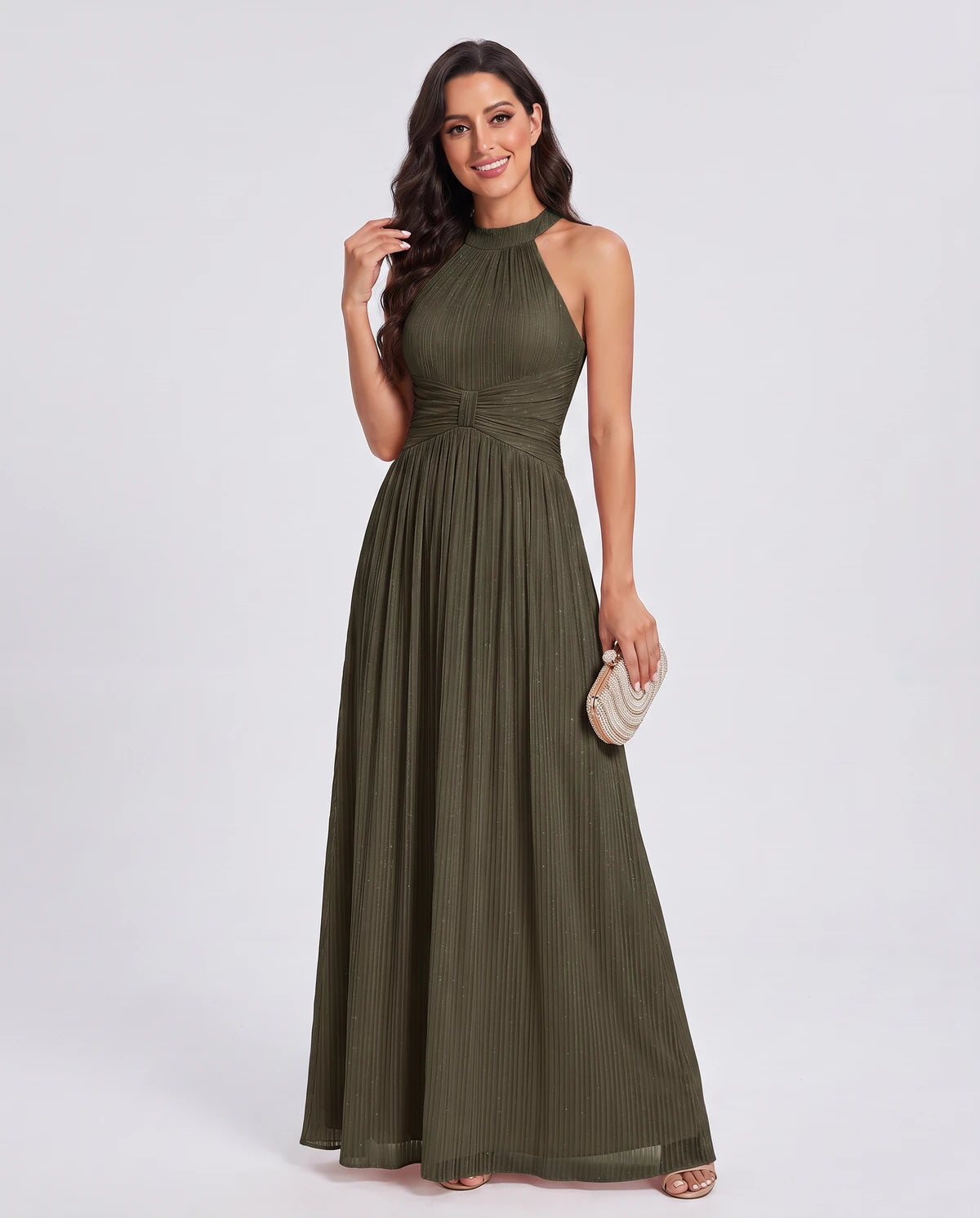 Honorine Maxi Dress — Olive