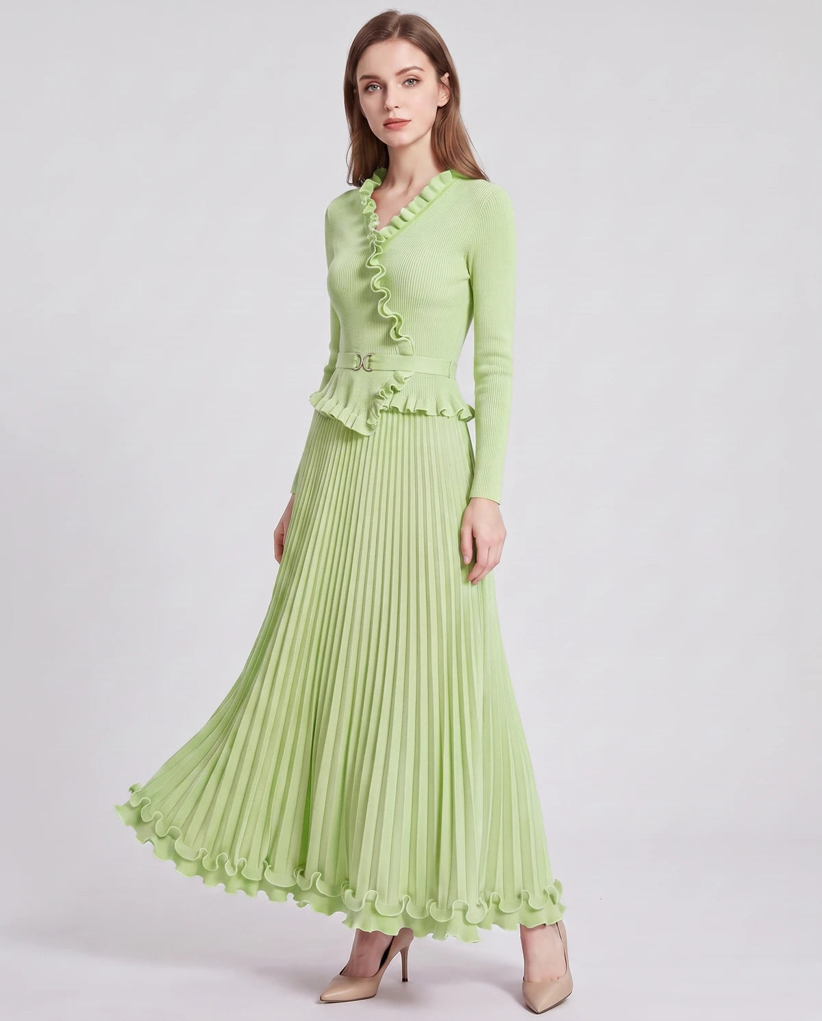 Idalia Midi Dresses — Mint