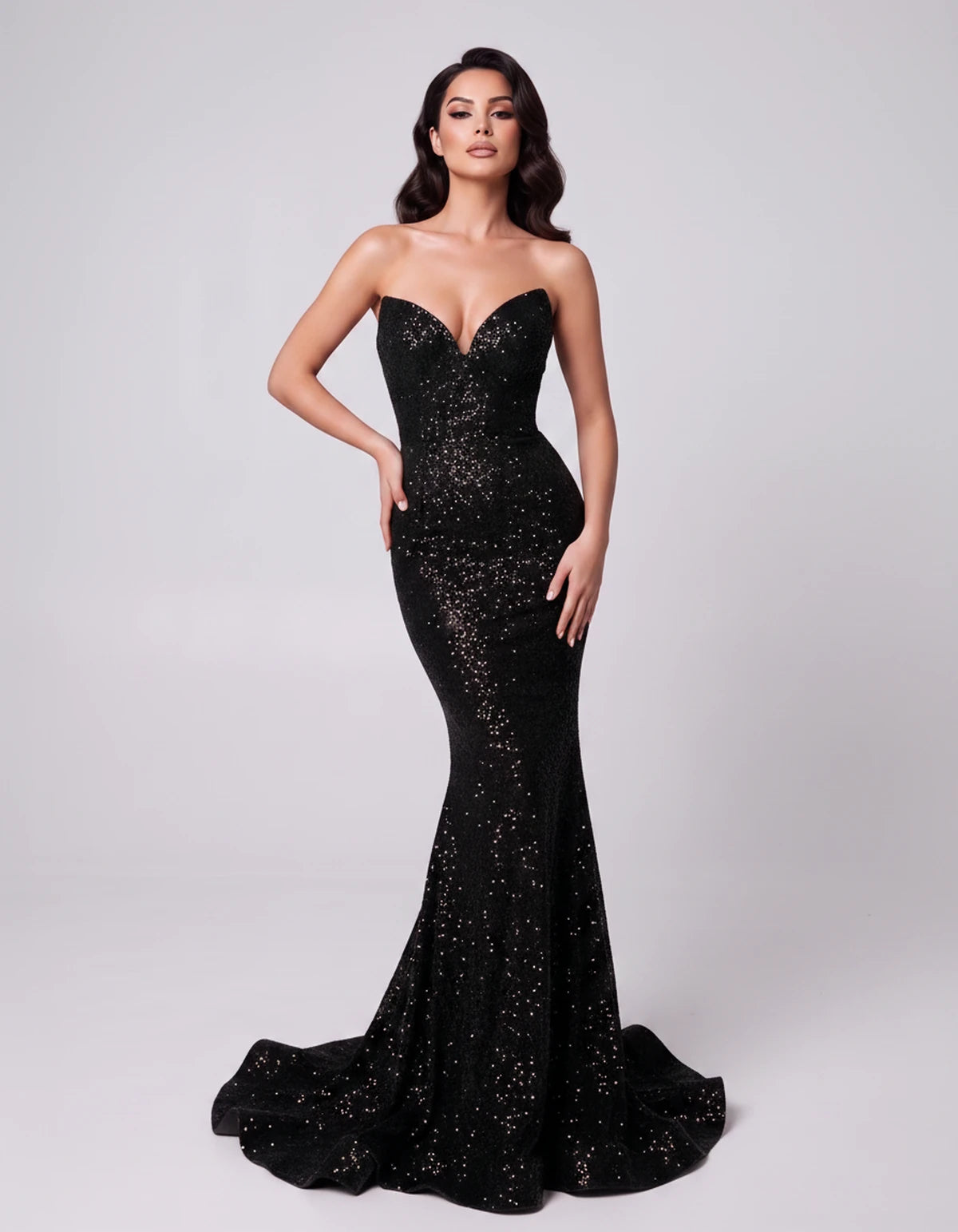 Ilaria Maxi Dress — Black | SKU: SD-01126-black-2,SD-01126-black-4,SD-01126-black-6,SD-01126-black-8,SD-01126-black-10,SD-01126-black-12,SD-01126-black-14,SD-01126-black-16