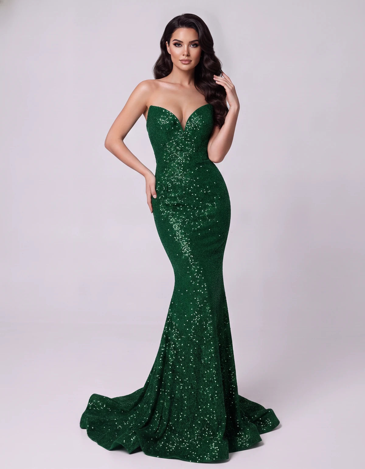 Ilaria Maxi Dress — Green | SKU: SD-01126-green-2,SD-01126-green-4,SD-01126-green-6,SD-01126-green-8,SD-01126-green-10,SD-01126-green-12,SD-01126-green-14,SD-01126-green-16