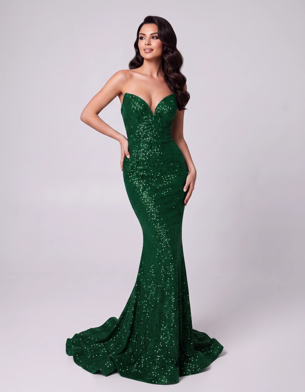 Ilaria Maxi Dress — Green | SKU: SD-01126-green-2,SD-01126-green-4,SD-01126-green-6,SD-01126-green-8,SD-01126-green-10,SD-01126-green-12,SD-01126-green-14,SD-01126-green-16