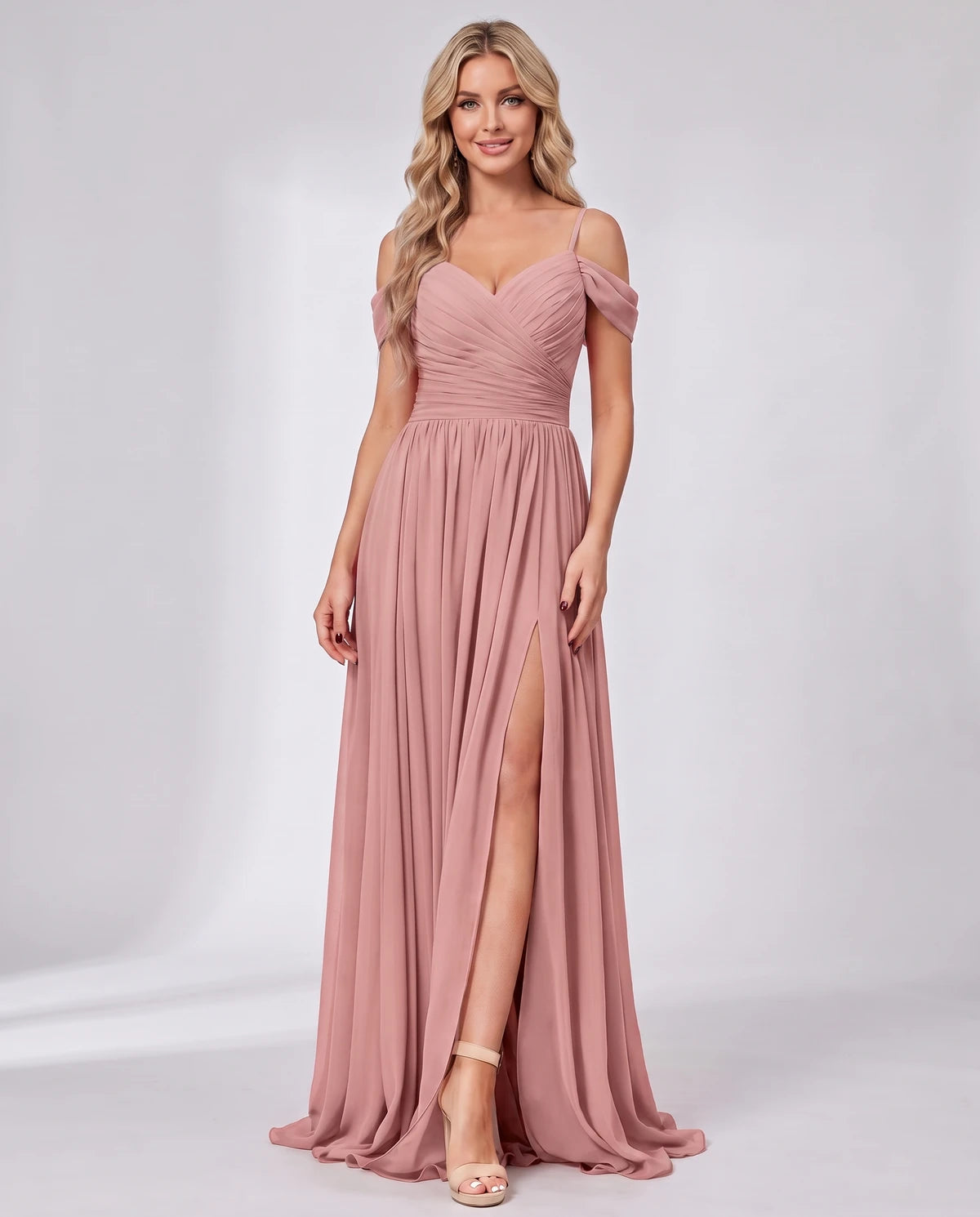 Ilonka Maxi Dress — Dusty Rose