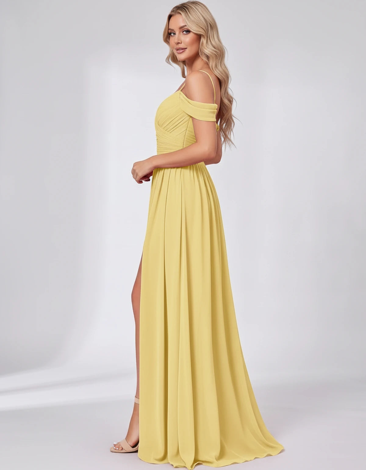 Ilonka Maxi Dress — Yellow | SKU: SD-47780-yellow-2,SD-47780-yellow-4,SD-47780-yellow-6,SD-47780-yellow-8,SD-47780-yellow-10,SD-47780-yellow-12,SD-47780-yellow-14,SD-47780-yellow-16,SD-47780-yellow-16W,SD-47780-yellow-18W,SD-47780-yellow-20W,SD-47780-yellow-22W