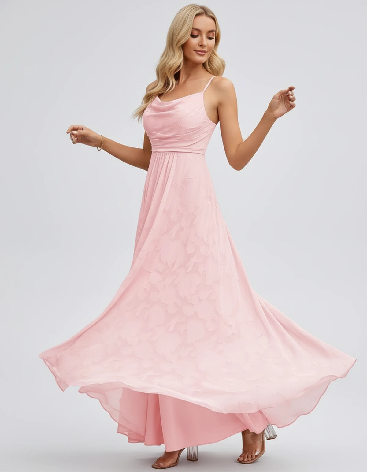 Immortelle Maxi Dress — Blush | SKU: SD-07779-blush-2,SD-07779-blush-4,SD-07779-blush-6,SD-07779-blush-8,SD-07779-blush-10,SD-07779-blush-12,SD-07779-blush-14,SD-07779-blush-16,SD-07779-blush-16W,SD-07779-blush-18W,SD-07779-blush-20W,SD-07779-blush-22W