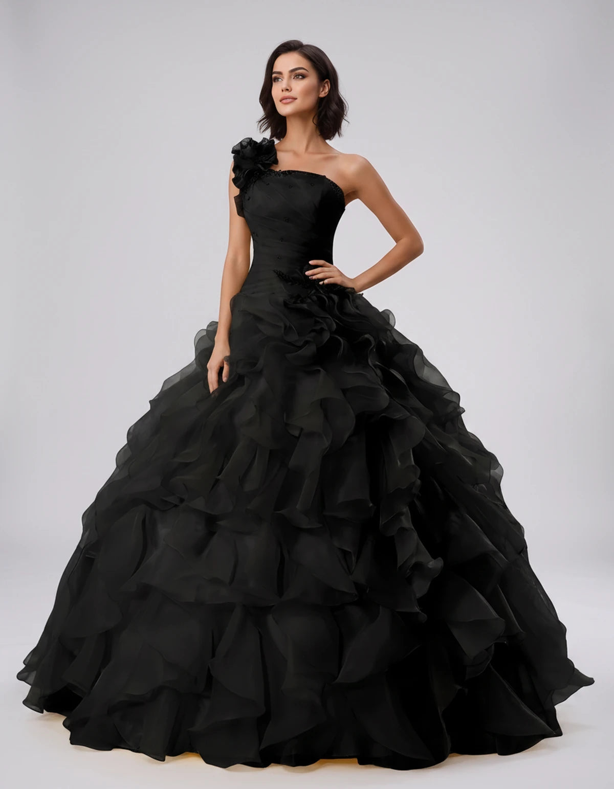 Imogen Maxi Dress — Black | SKU: SD-22482-black-2,SD-22482-black-4,SD-22482-black-6,SD-22482-black-8,SD-22482-black-10,SD-22482-black-12,SD-22482-black-14,SD-22482-black-14W,SD-22482-black-16,SD-22482-black-16W,SD-22482-black-18W