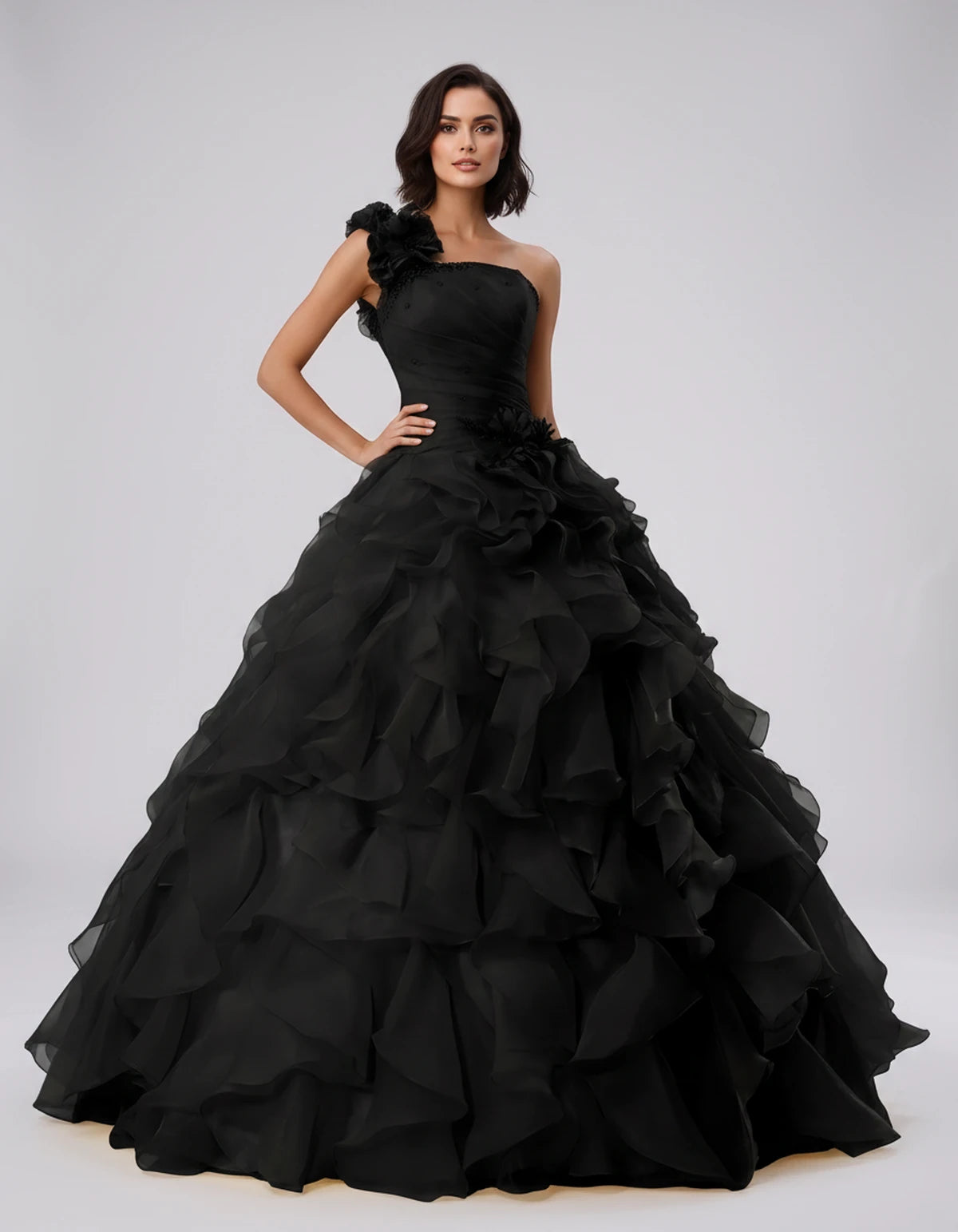 Imogen Maxi Dress — Black | SKU: SD-22482-black-2,SD-22482-black-4,SD-22482-black-6,SD-22482-black-8,SD-22482-black-10,SD-22482-black-12,SD-22482-black-14,SD-22482-black-14W,SD-22482-black-16,SD-22482-black-16W,SD-22482-black-18W