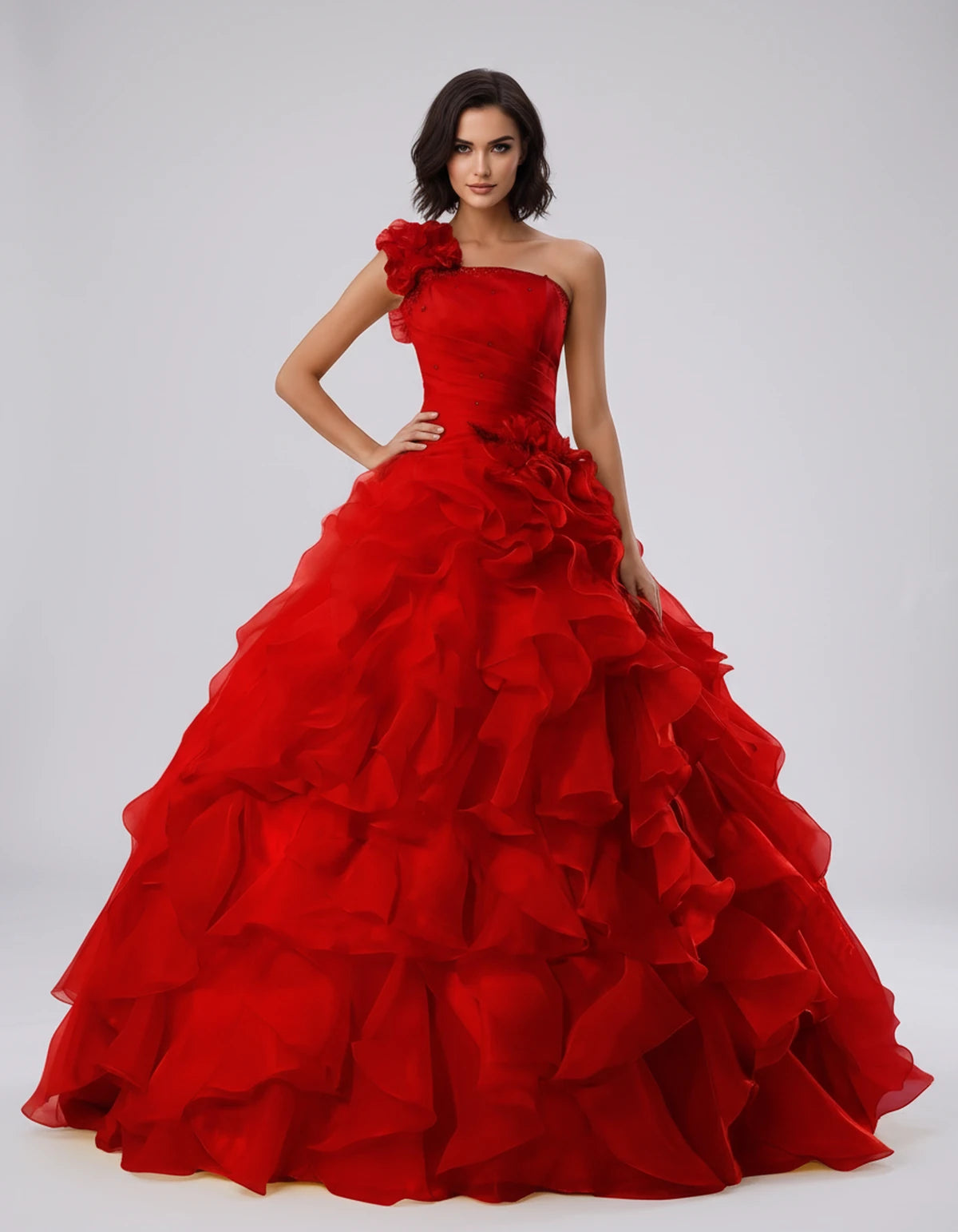Imogen Maxi Dress — Bright Red | SKU: SD-22482-brightred-2,SD-22482-brightred-4,SD-22482-brightred-6,SD-22482-brightred-8,SD-22482-brightred-10,SD-22482-brightred-12,SD-22482-brightred-14,SD-22482-brightred-14W,SD-22482-brightred-16,SD-22482-brightred-16W,SD-22482-brightred-18W