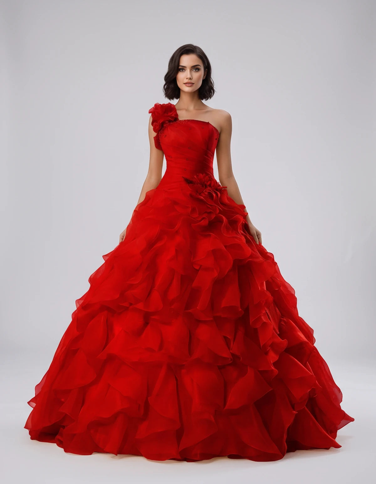 Imogen Maxi Dress — Bright Red | SKU: SD-22482-brightred-2,SD-22482-brightred-4,SD-22482-brightred-6,SD-22482-brightred-8,SD-22482-brightred-10,SD-22482-brightred-12,SD-22482-brightred-14,SD-22482-brightred-14W,SD-22482-brightred-16,SD-22482-brightred-16W,SD-22482-brightred-18W