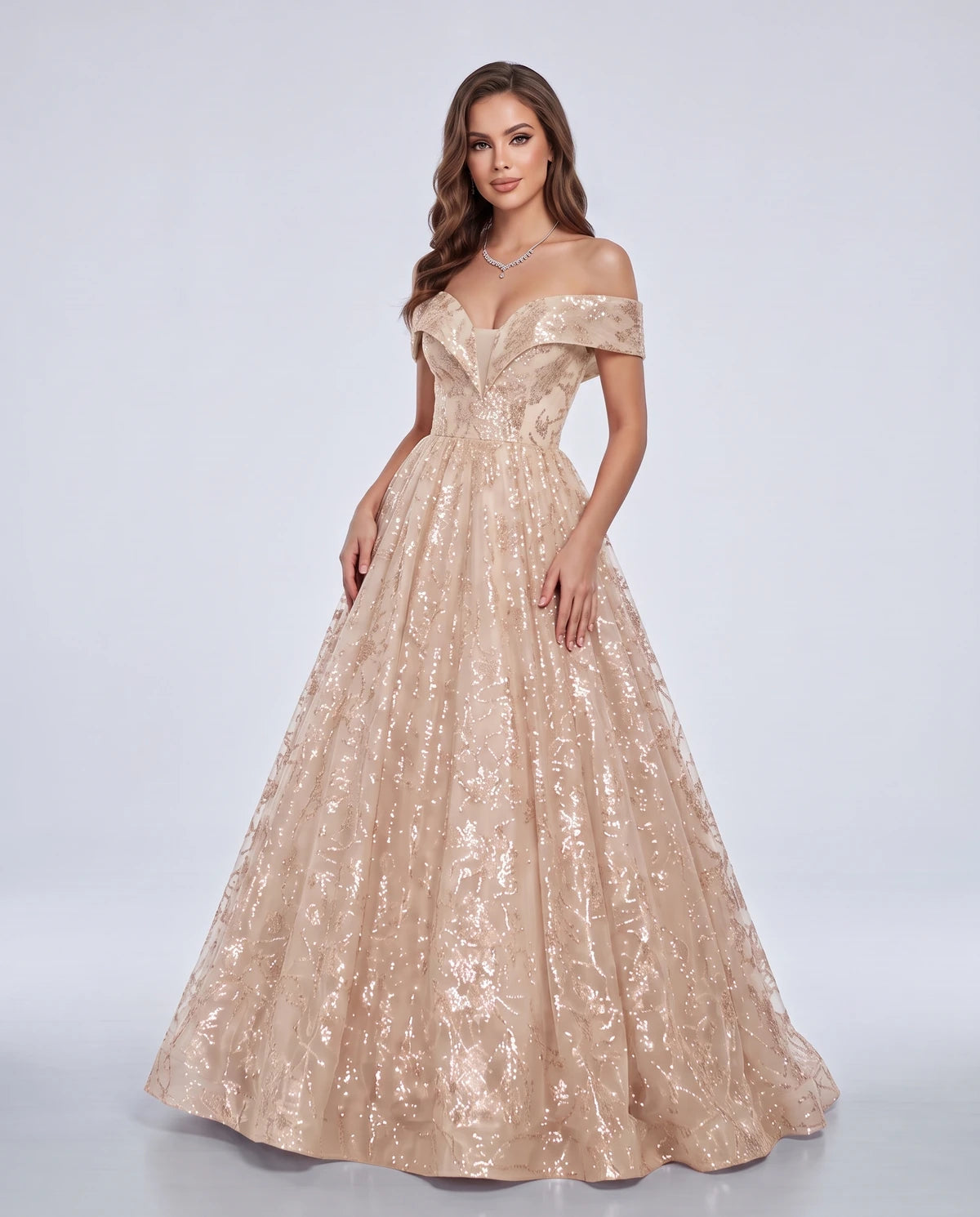 Isabeau Maxi Dress — Champagne