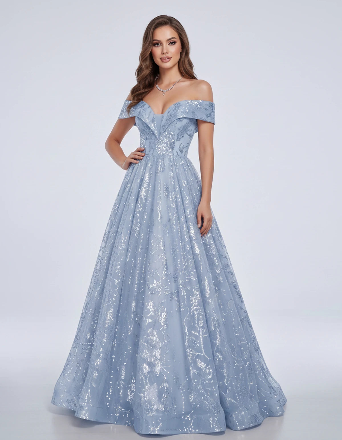 Isabeau Maxi Dress — Dusty Blue | SKU: SD-77609-dustyblue-2,SD-77609-dustyblue-4,SD-77609-dustyblue-6,SD-77609-dustyblue-8,SD-77609-dustyblue-10,SD-77609-dustyblue-12,SD-77609-dustyblue-14,SD-77609-dustyblue-14W,SD-77609-dustyblue-16,SD-77609-dustyblue-16W,SD-77609-dustyblue-18W