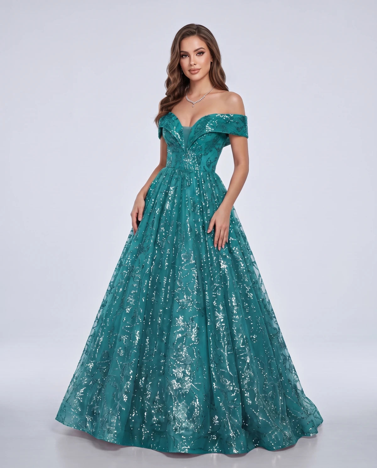 Isabeau Maxi Dress — Peacock