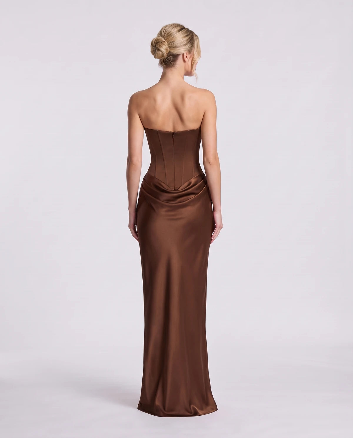 Isaura Maxi Dress — Chocolate Brown | SKU: SD-18882-chocolatebrown-XS,SD-18882-chocolatebrown-S,SD-18882-chocolatebrown-M,SD-18882-chocolatebrown-L