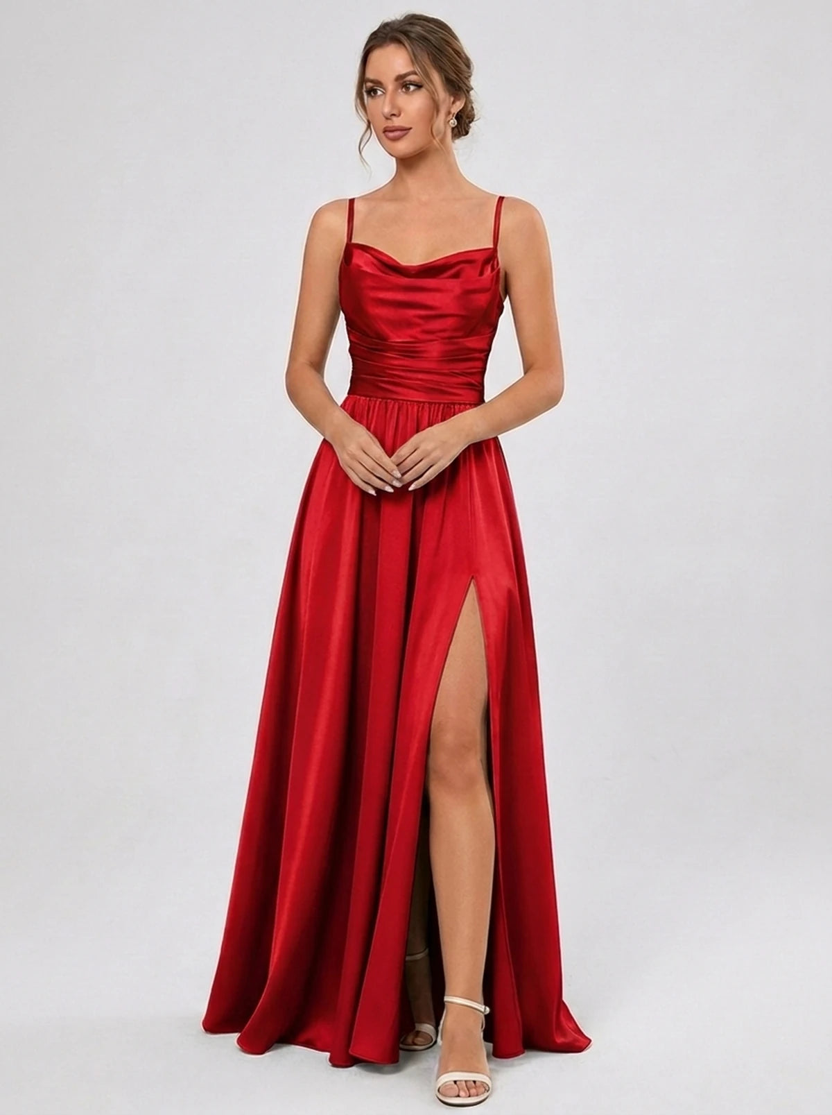 Juniperra Maxi Dress — Red