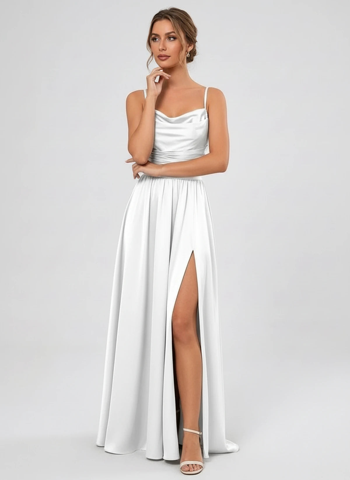Juniperra Maxi Dress — White | SKU: SD-30279-white-2,SD-30279-white-4,SD-30279-white-6,SD-30279-white-8,SD-30279-white-10,SD-30279-white-12,SD-30279-white-14,SD-30279-white-16,SD-30279-white-16W,SD-30279-white-18W,SD-30279-white-20W,SD-30279-white-22W