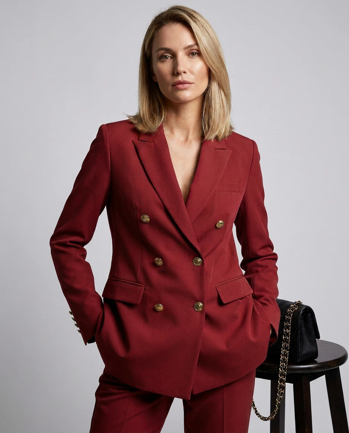 Kalinda Blazer — Red