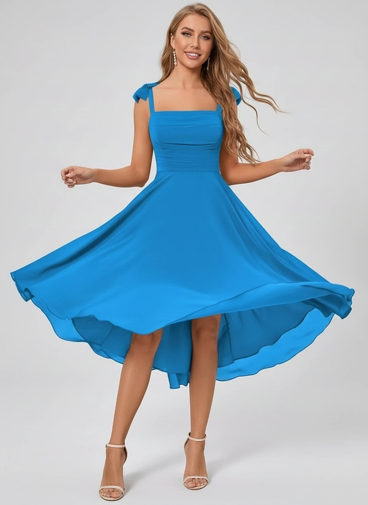 Kalliope Midi Dresses — Blue | SKU: SD-15471-blue-2,SD-15471-blue-4,SD-15471-blue-6,SD-15471-blue-8,SD-15471-blue-10,SD-15471-blue-12,SD-15471-blue-14,SD-15471-blue-16,SD-15471-blue-16W,SD-15471-blue-18W,SD-15471-blue-20W,SD-15471-blue-22W