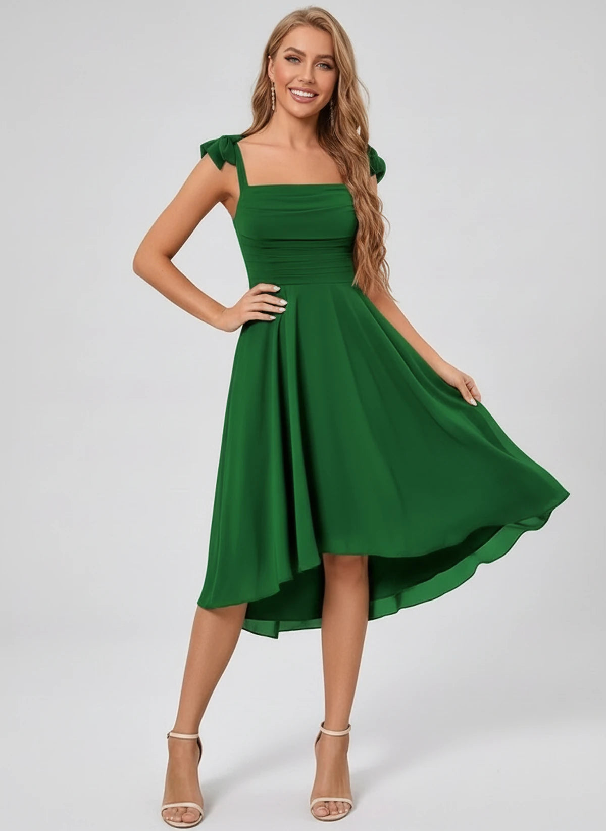 Kalliope Midi Dresses — Emerald | SKU: SD-15471-emerald-2,SD-15471-emerald-4,SD-15471-emerald-6,SD-15471-emerald-8,SD-15471-emerald-10,SD-15471-emerald-12,SD-15471-emerald-14,SD-15471-emerald-16,SD-15471-emerald-16W,SD-15471-emerald-18W,SD-15471-emerald-20W,SD-15471-emerald-22W