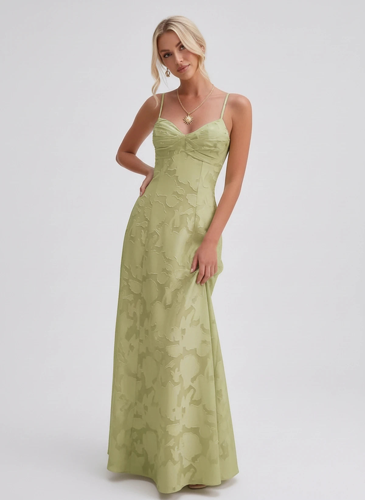 Karenza Maxi Dress — Sage Green | SKU: SD-83423-sagegreen-2,SD-83423-sagegreen-4,SD-83423-sagegreen-6,SD-83423-sagegreen-8,SD-83423-sagegreen-10,SD-83423-sagegreen-12,SD-83423-sagegreen-14,SD-83423-sagegreen-16,SD-83423-sagegreen-16W,SD-83423-sagegreen-18W,SD-83423-sagegreen-20W,SD-83423-sagegreen-22W