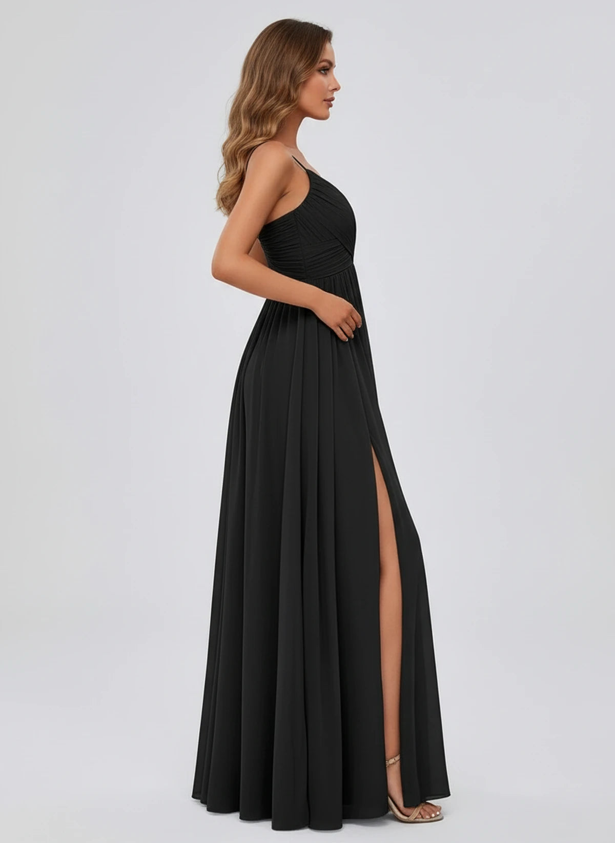 Kassandre Maxi Dress — Black | SKU: SD-92890-black-2,SD-92890-black-4,SD-92890-black-6,SD-92890-black-8,SD-92890-black-10,SD-92890-black-12,SD-92890-black-14,SD-92890-black-16,SD-92890-black-16W,SD-92890-black-18W,SD-92890-black-20W,SD-92890-black-22W