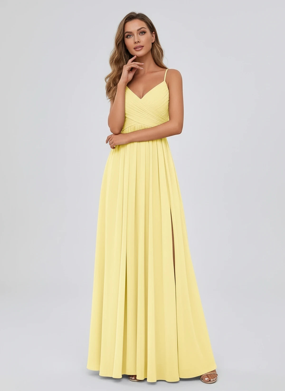 Kassandre Maxi Dress — Yellow | SKU: SD-92890-yellow-2,SD-92890-yellow-4,SD-92890-yellow-6,SD-92890-yellow-8,SD-92890-yellow-10,SD-92890-yellow-12,SD-92890-yellow-14,SD-92890-yellow-16,SD-92890-yellow-16W,SD-92890-yellow-18W,SD-92890-yellow-20W,SD-92890-yellow-22W