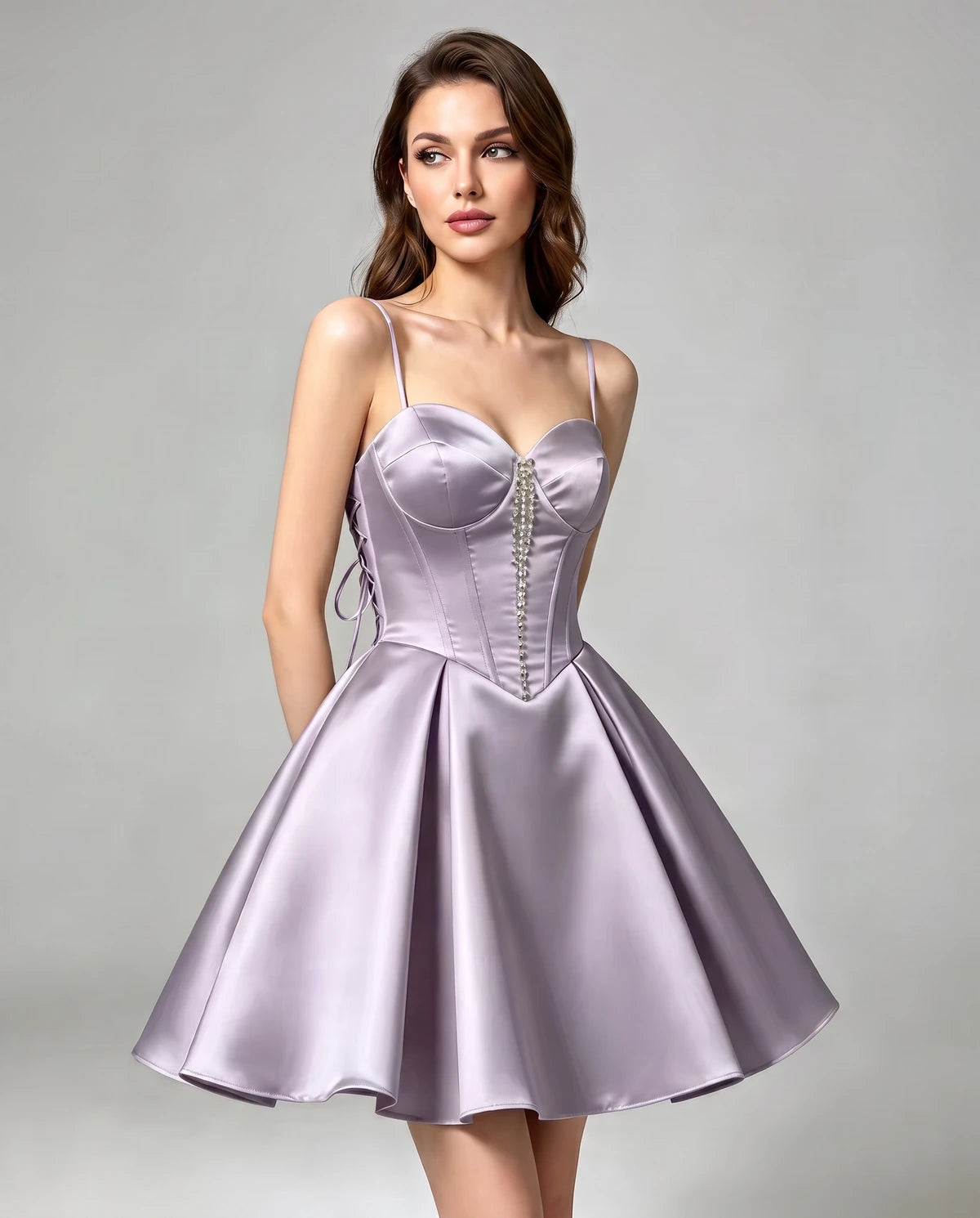 Kerensa Mini Dress — Lilac