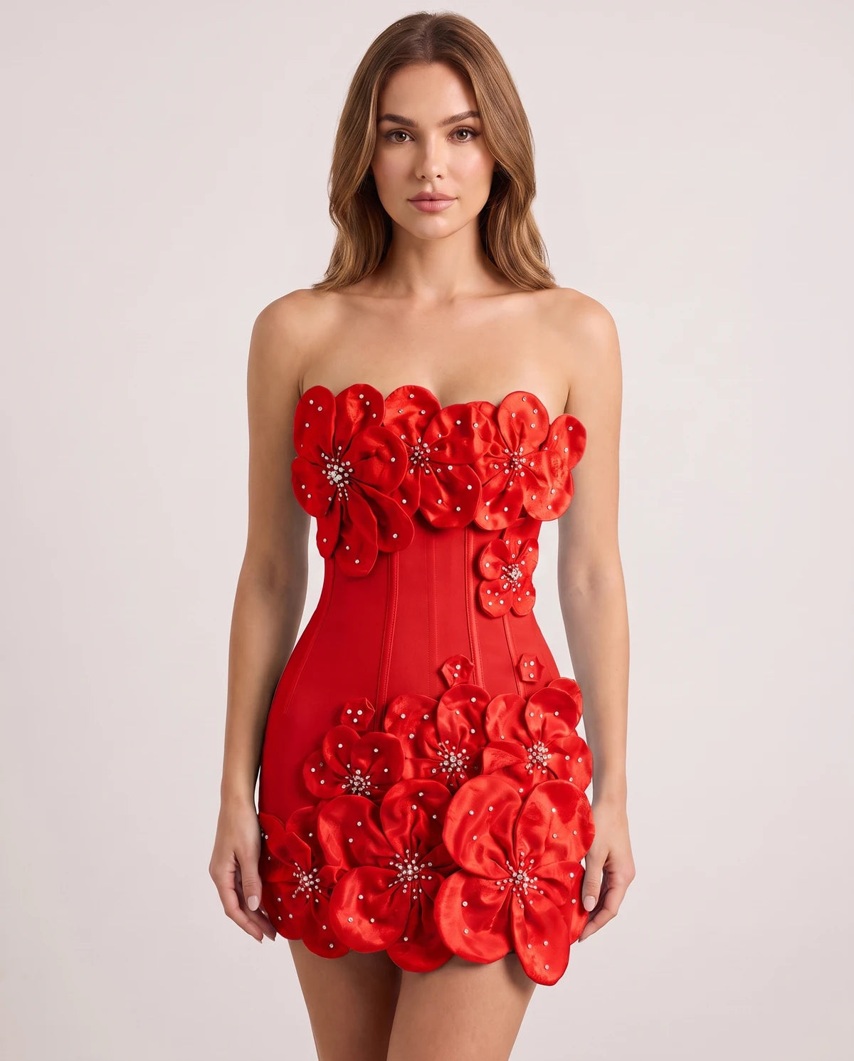 Lakoda Mini Dress — Red