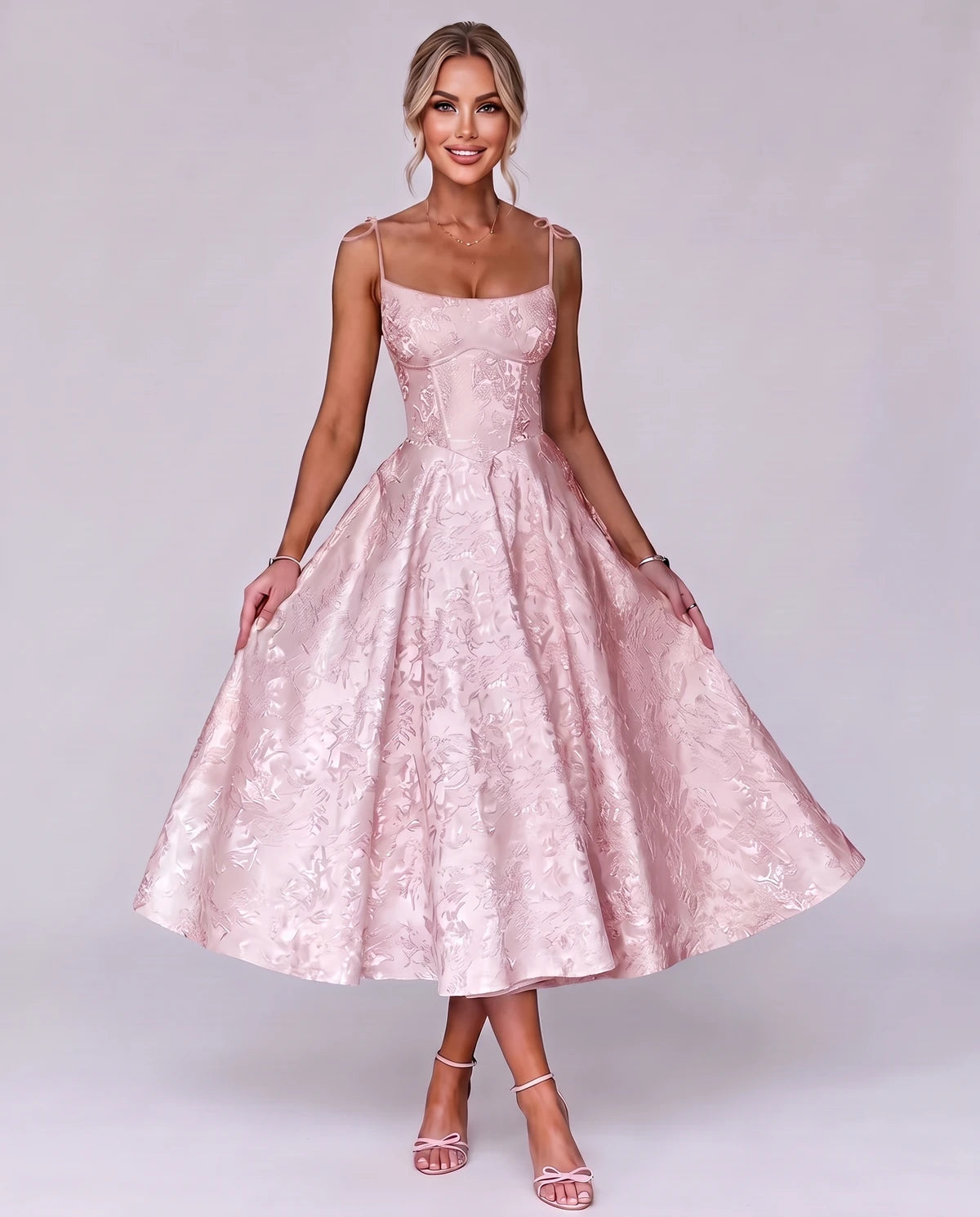 Lalique Midi Dresses — Pink