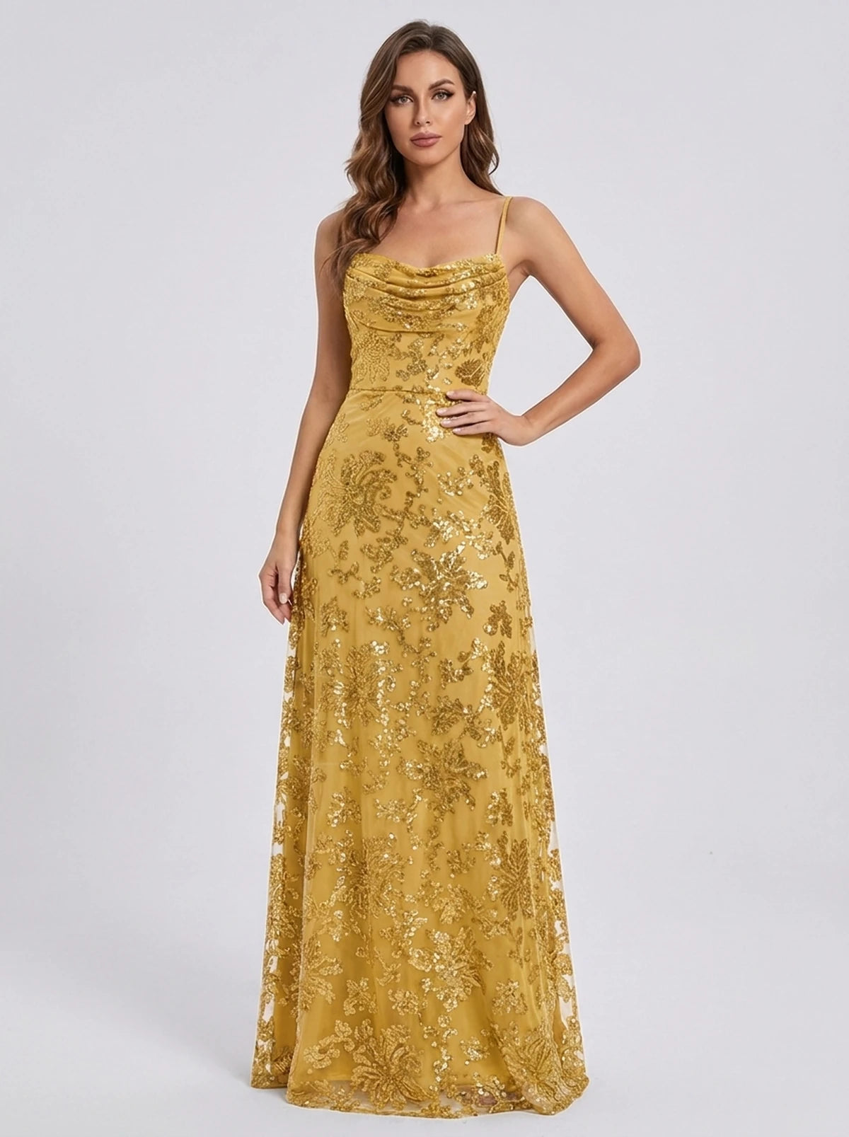 Lampedusa Maxi Dress — Gold