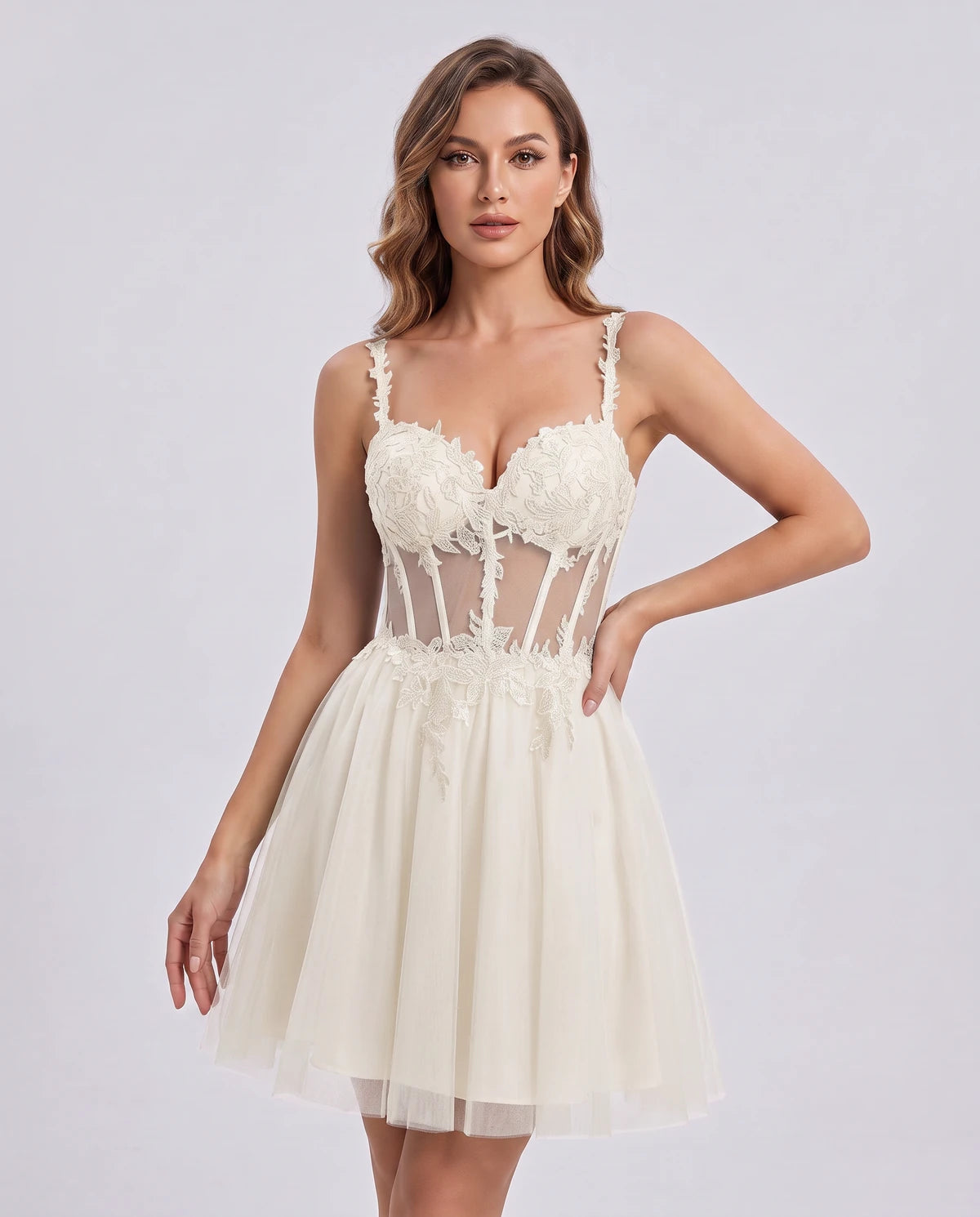 Lavandou Mini Dress — Ivory