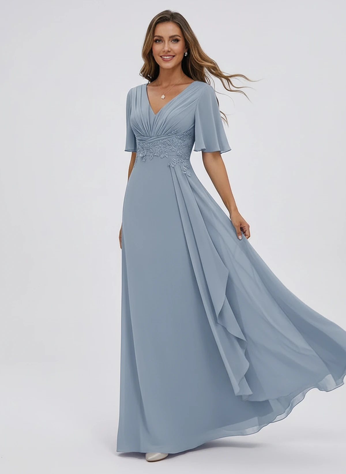 Lavinia Maxi Dress — Blue | SKU: SD-21668-blue-2,SD-21668-blue-4,SD-21668-blue-6,SD-21668-blue-8,SD-21668-blue-10,SD-21668-blue-12,SD-21668-blue-14,SD-21668-blue-16,SD-21668-blue-16W,SD-21668-blue-18W,SD-21668-blue-20W,SD-21668-blue-22W