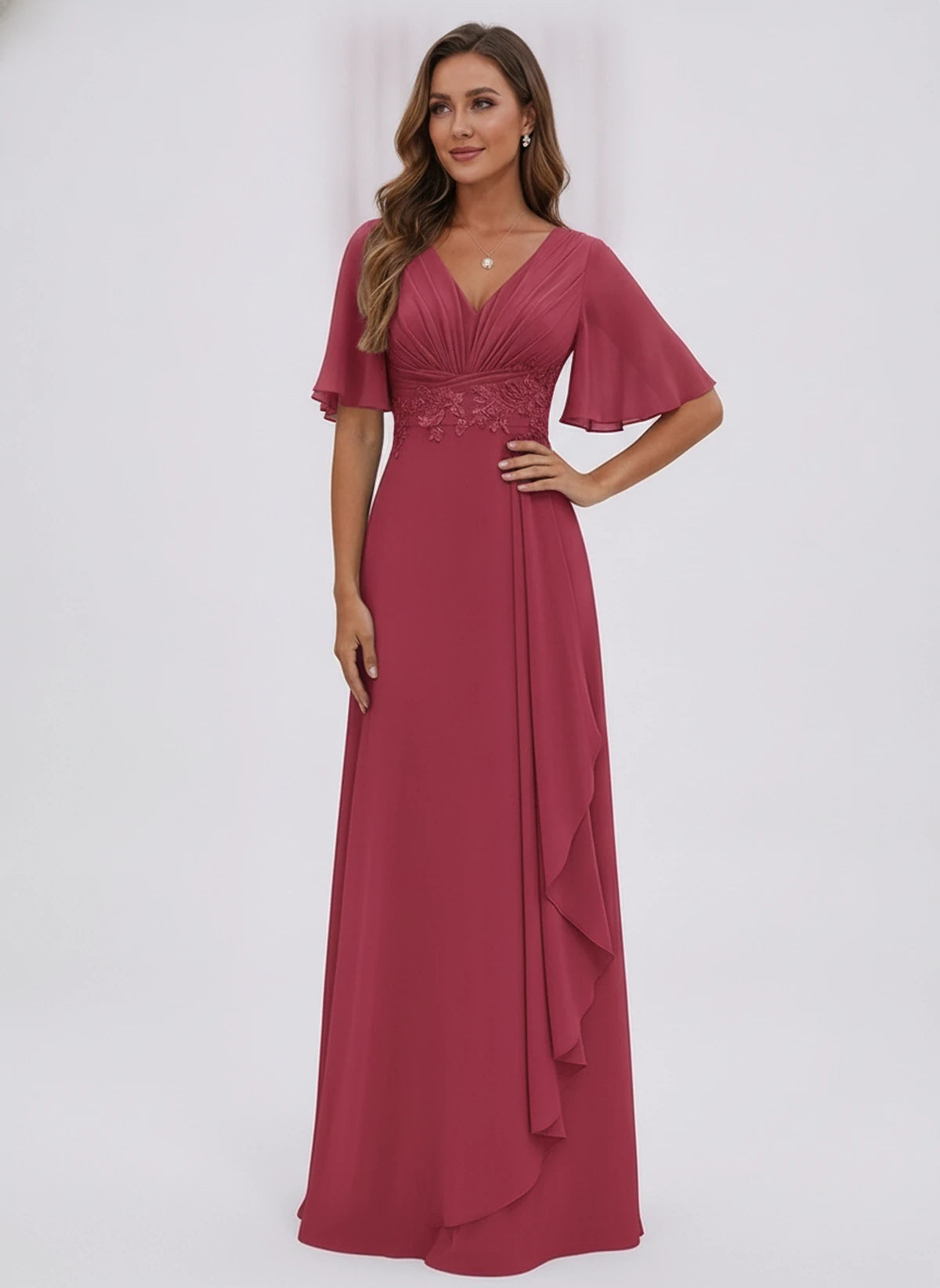 Lavinia Maxi Dress — Desert Rose | SKU: SD-21668-desertrose-2,SD-21668-desertrose-4,SD-21668-desertrose-6,SD-21668-desertrose-8,SD-21668-desertrose-10,SD-21668-desertrose-12,SD-21668-desertrose-14,SD-21668-desertrose-16,SD-21668-desertrose-16W,SD-21668-desertrose-18W,SD-21668-desertrose-20W,SD-21668-desertrose-22W