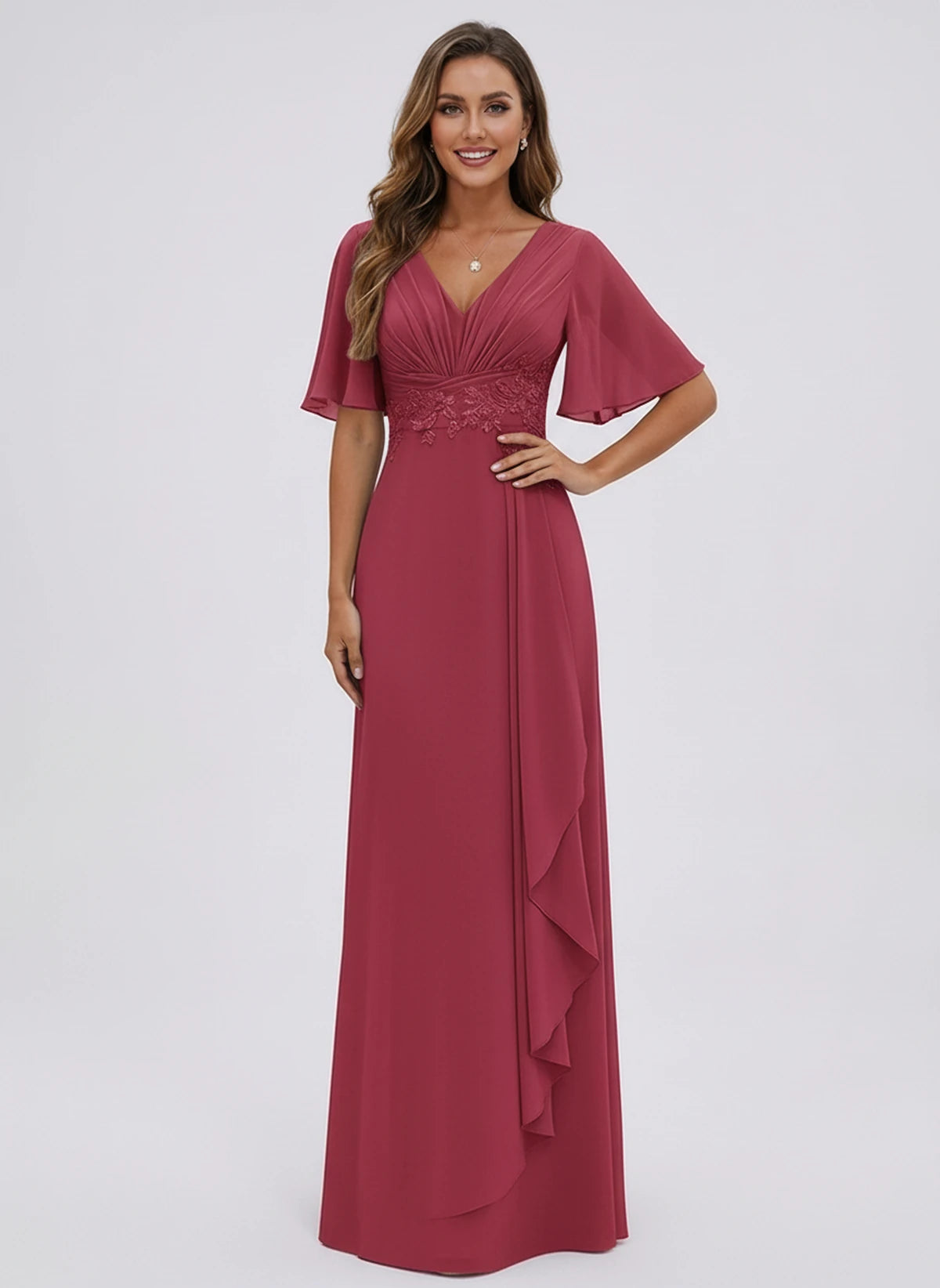 Lavinia Maxi Dress — Desert Rose | SKU: SD-21668-desertrose-2,SD-21668-desertrose-4,SD-21668-desertrose-6,SD-21668-desertrose-8,SD-21668-desertrose-10,SD-21668-desertrose-12,SD-21668-desertrose-14,SD-21668-desertrose-16,SD-21668-desertrose-16W,SD-21668-desertrose-18W,SD-21668-desertrose-20W,SD-21668-desertrose-22W