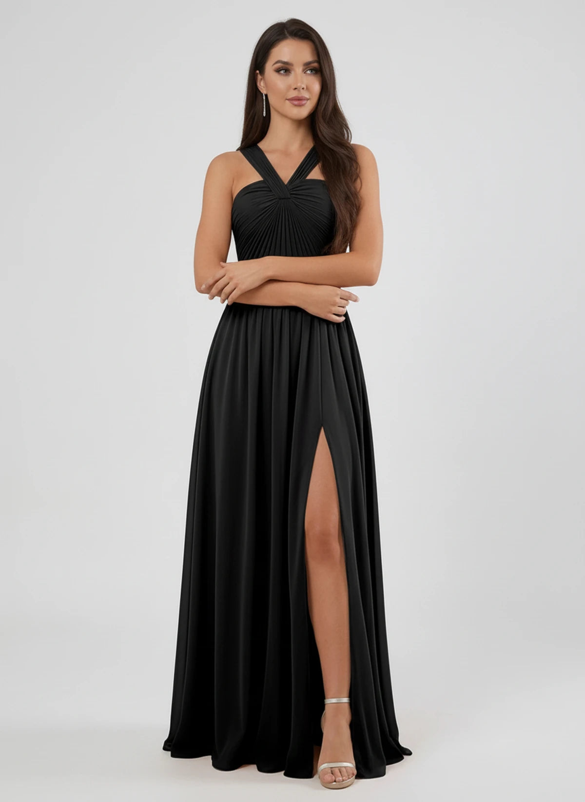 Lazuli Maxi Dress — Black | SKU: SD-84842-black-2,SD-84842-black-4,SD-84842-black-6,SD-84842-black-8,SD-84842-black-10,SD-84842-black-12,SD-84842-black-14,SD-84842-black-16,SD-84842-black-16W,SD-84842-black-18W,SD-84842-black-20W,SD-84842-black-22W