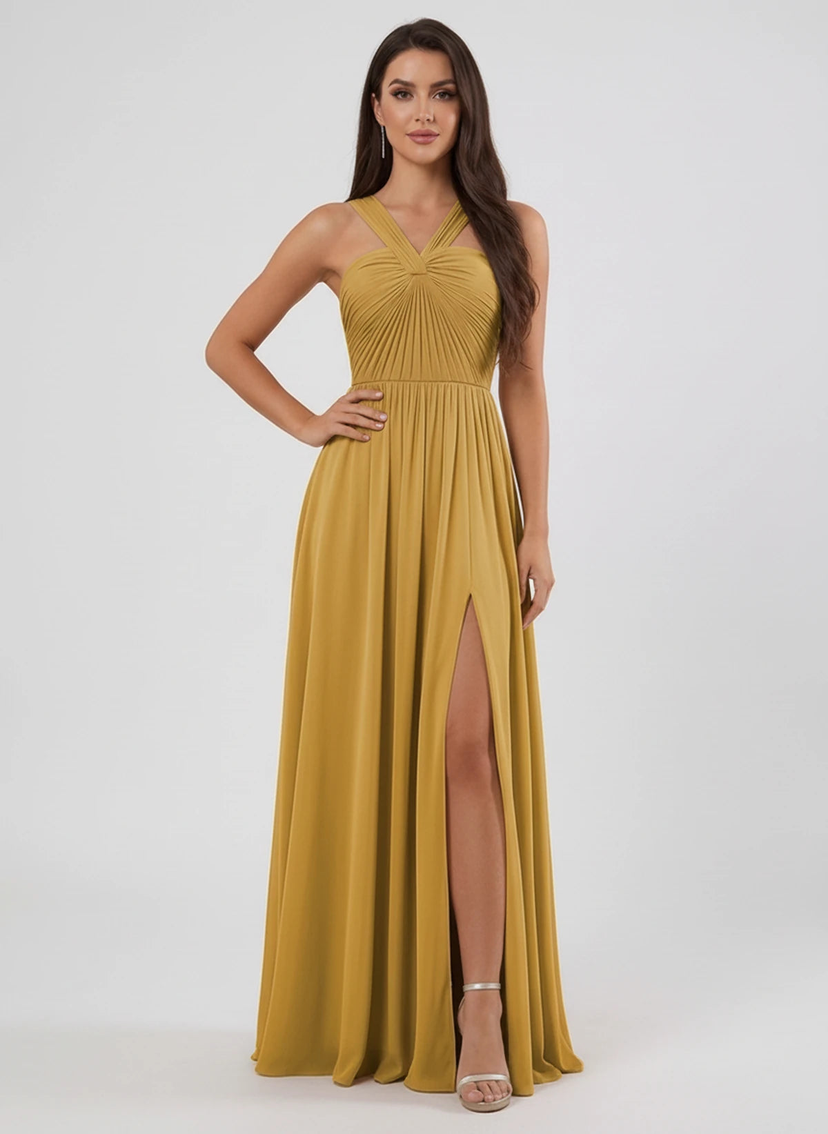Lazuli Maxi Dress — Gold | SKU: SD-84842-gold-2,SD-84842-gold-4,SD-84842-gold-6,SD-84842-gold-8,SD-84842-gold-10,SD-84842-gold-12,SD-84842-gold-14,SD-84842-gold-16,SD-84842-gold-16W,SD-84842-gold-18W,SD-84842-gold-20W,SD-84842-gold-22W