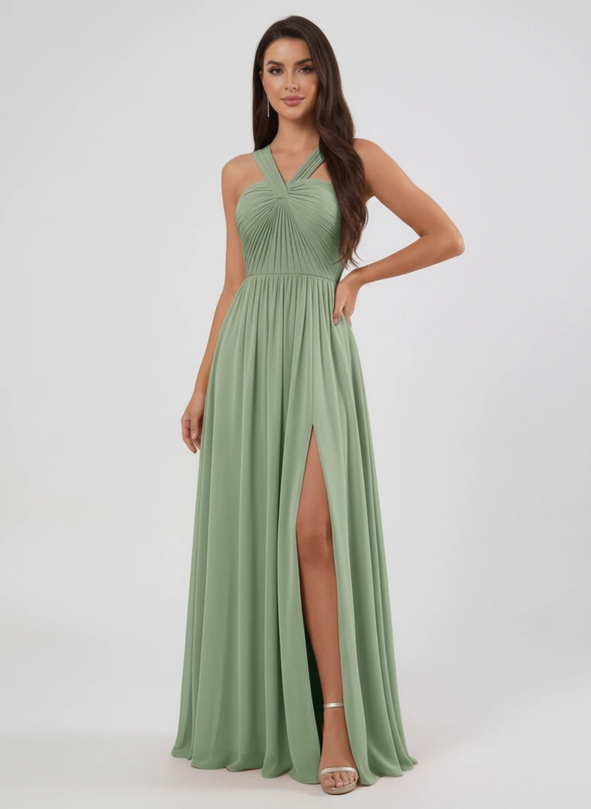 Lazuli Maxi Dress — Sage Green | SKU: SD-84842-sagegreen-2,SD-84842-sagegreen-4,SD-84842-sagegreen-6,SD-84842-sagegreen-8,SD-84842-sagegreen-10,SD-84842-sagegreen-12,SD-84842-sagegreen-14,SD-84842-sagegreen-16,SD-84842-sagegreen-16W,SD-84842-sagegreen-18W,SD-84842-sagegreen-20W,SD-84842-sagegreen-22W