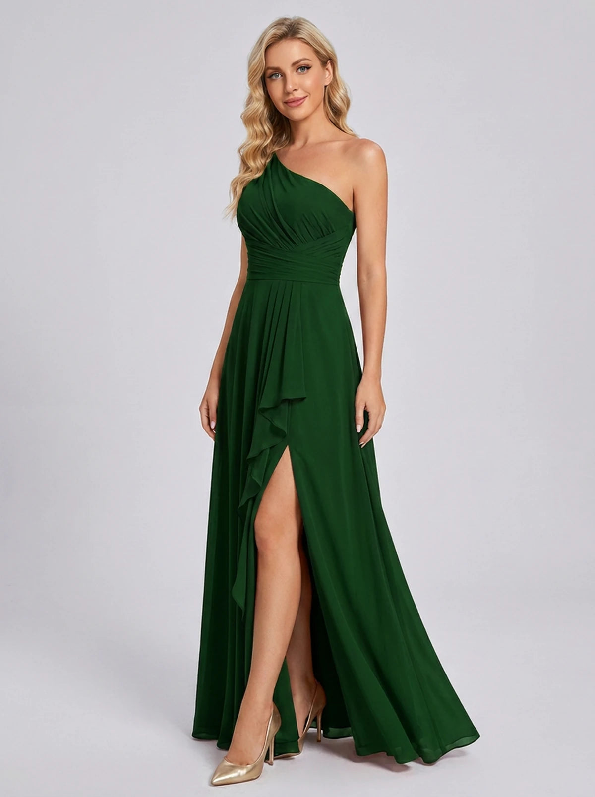 Leontine Maxi Dress — Emerald Green