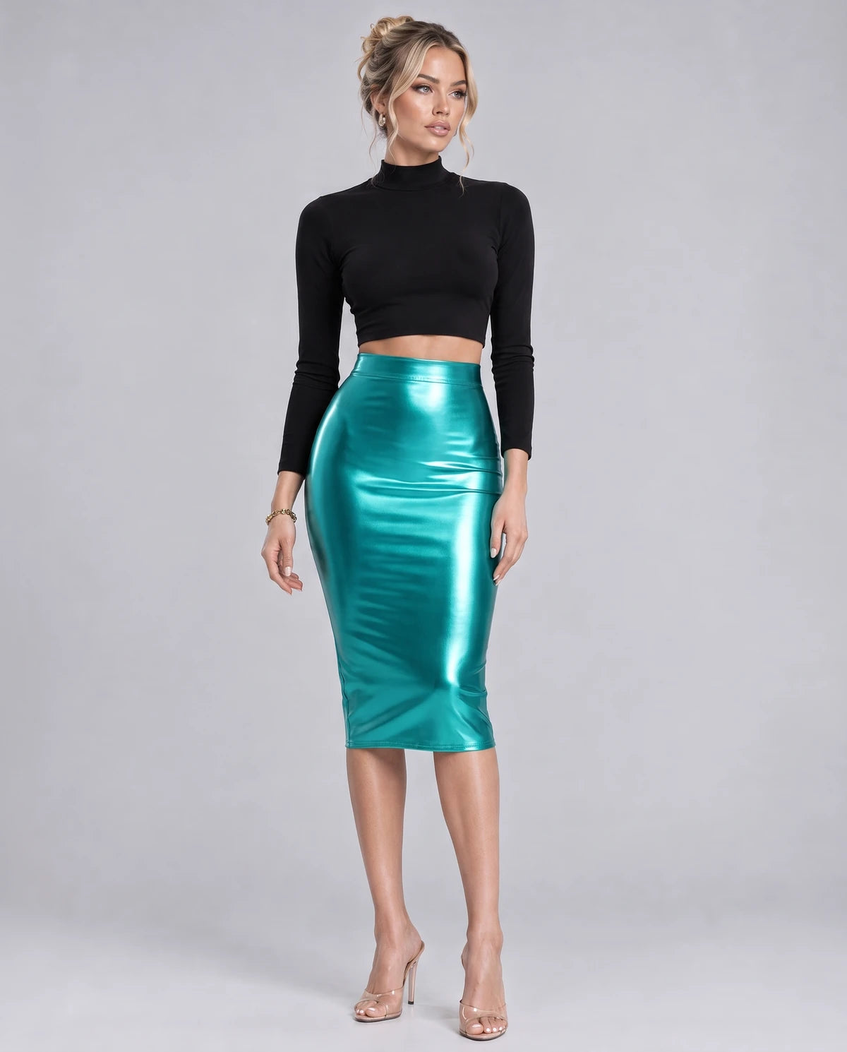 Levantine Midi Skirt — Green