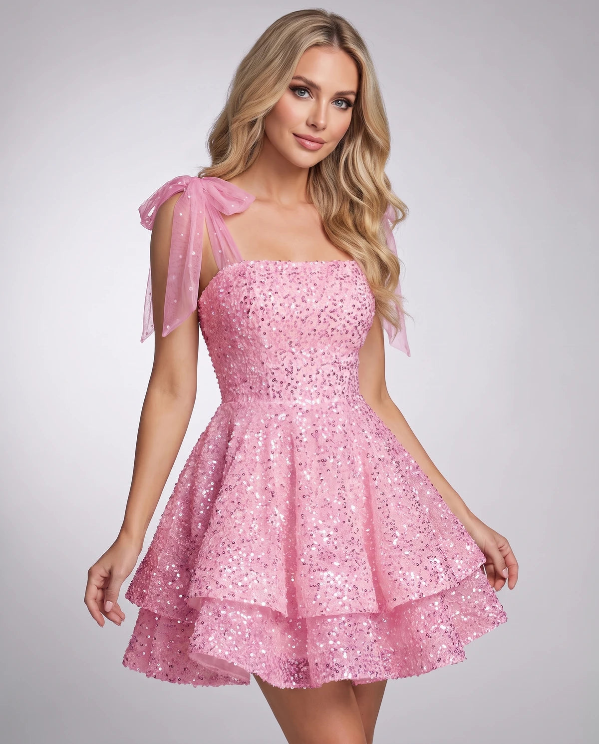 Linnea Mini Dress — Pink