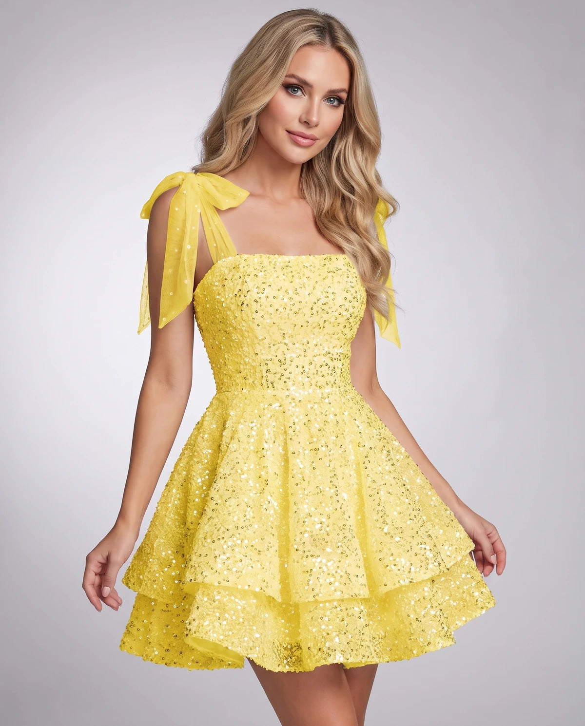 Linnea Mini Dress — Yellow