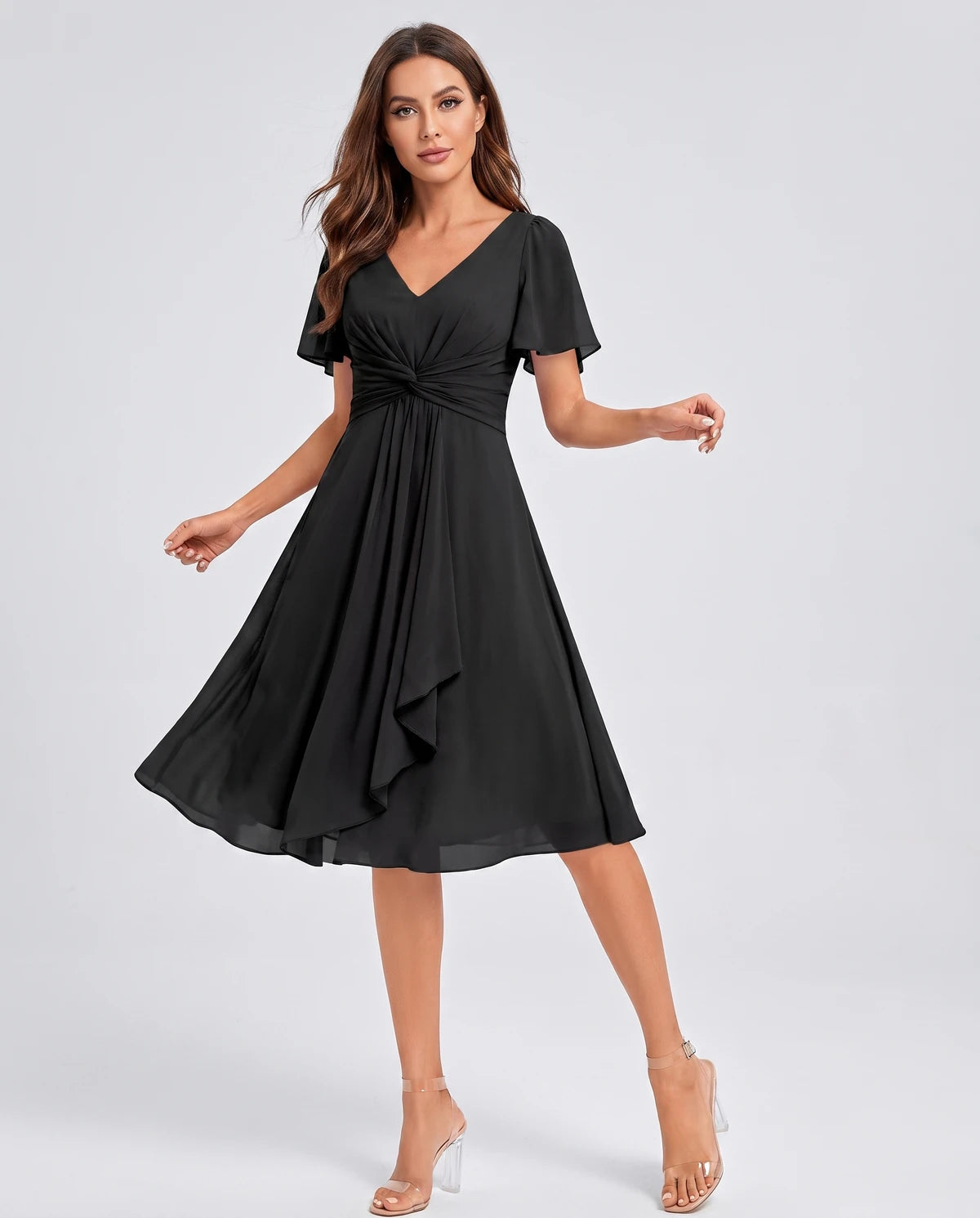 Lisbonne Mini Dress — Black
